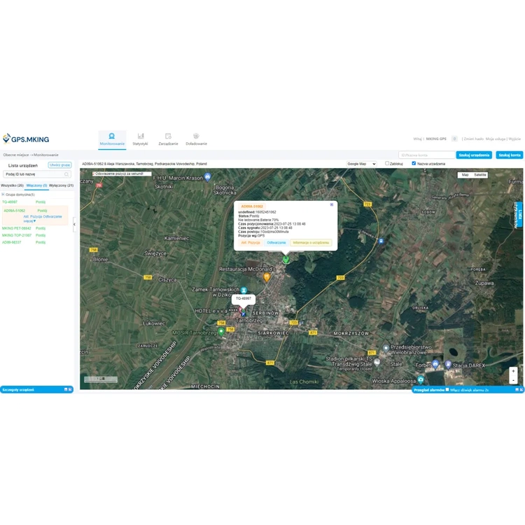 Lokalizator GPS 15 Dni Na Obrożę PSA KOTA Podsłuch ETUI MKX50