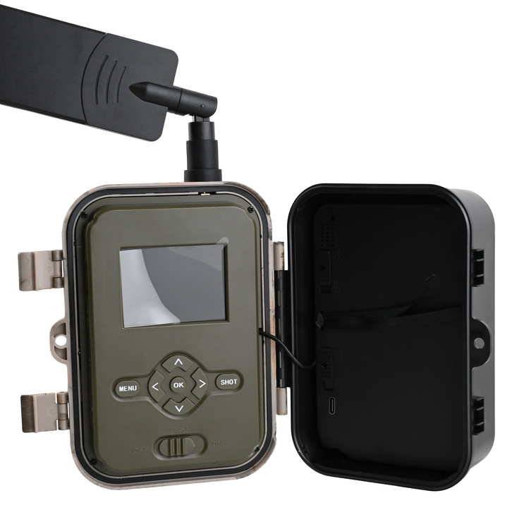 Kamera Leśna Fotopułapka 4K 4G LTE PODGLĄD na ŻYWO Aplikacja HC-950Pro AKU 