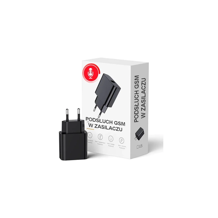 Podsłuch GSM VOX w ładowarce zasilaczu USB N12