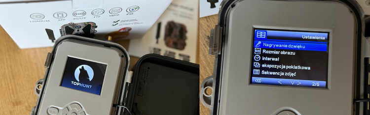 Kamera Leśna Fotopułapka 4K 4G LTE PODGLĄD na ŻYWO Aplikacja HC-950Pro AKU 