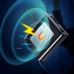 Mini Dyktafon Szpiegowski Mały 16GB Detekcja DSP Magnes Brelok Zawieszka Q8