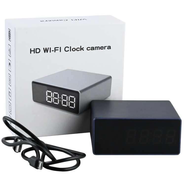 Mini kamera w zegarku budziku WIFI FULL-HD tryb nocny IR  MK202