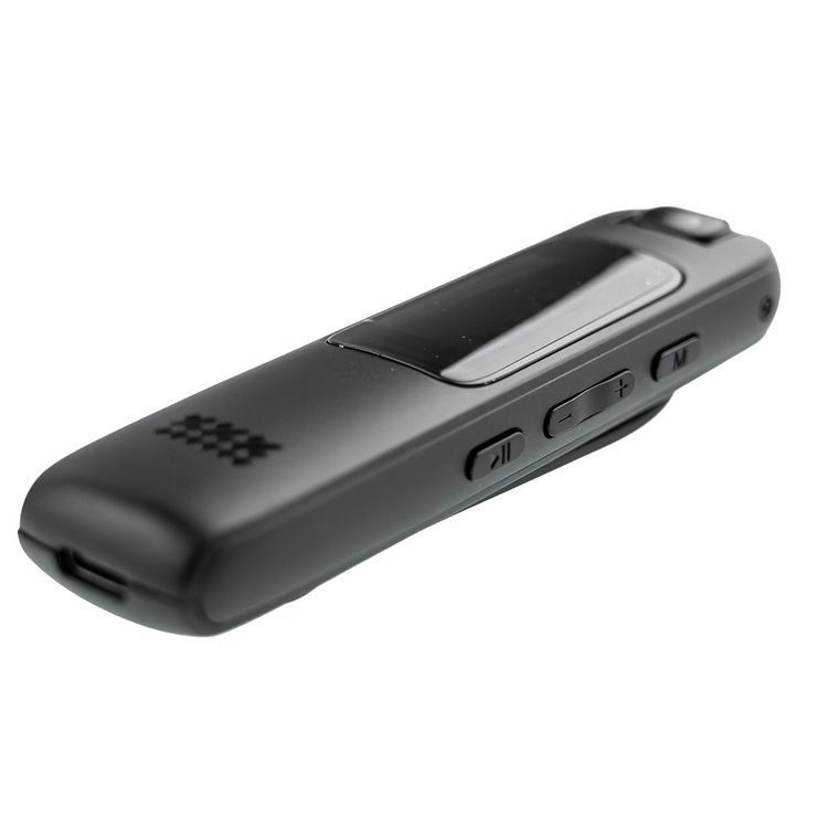Przenośny rejestrator wideo z klipsem 1080P — tryb nocny IR, obrót obiektywu 180°, 16 GB + microSD do 256 GB