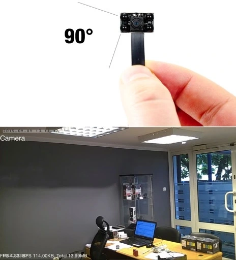 Dyskretna Mini Kamera Szpiegowska WIFI HD P2P 4IR S06NB