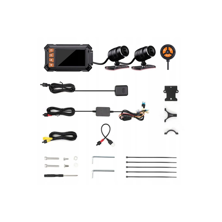 Rejestrator motocyklowy 2 kamery 1080p WiFi GPS A13 rejestrator do motocykla