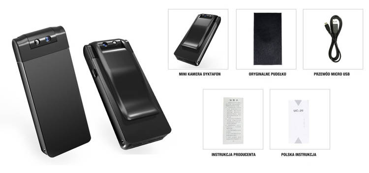 Mini kamera szpiegowska dyktafon UC-30 USB Full HD