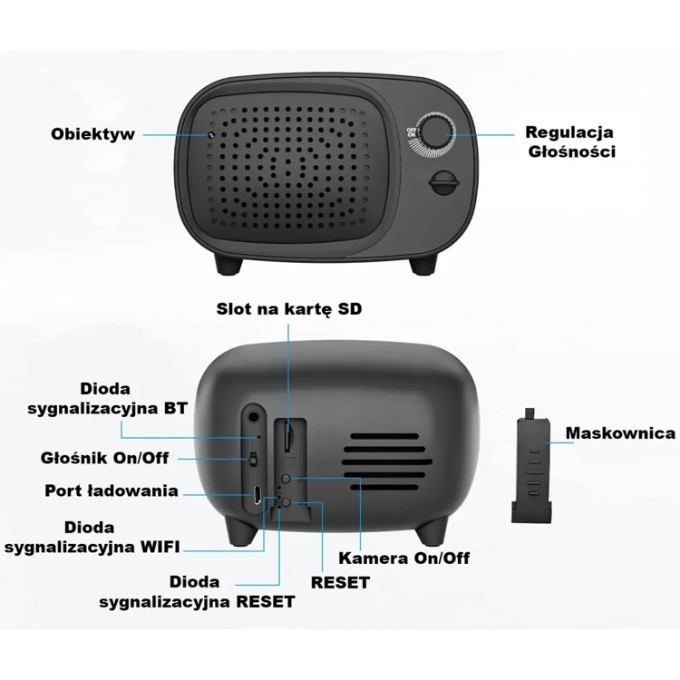 Ukryta Kamera WIFI głośnik MKTV-1 