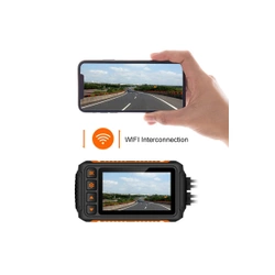 Rejestrator motocyklowy 2 kamery 1080p WiFi GPS A13 rejestrator do motocykla