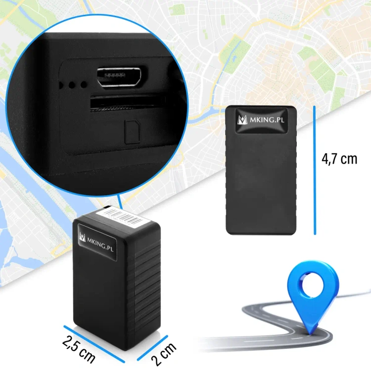 Lokalizator GPS Wodoodporny 1000mAh Magnes Podsłuch MK50