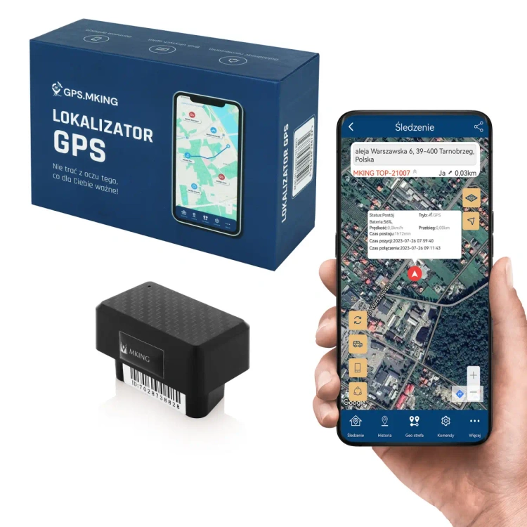 Lokalizator GPS OBD MK08 Darmowa Aplikacja 