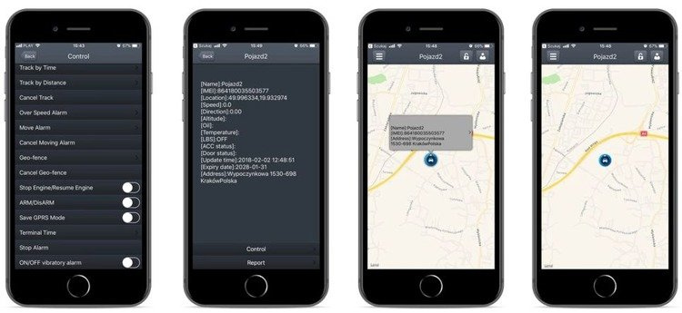 Lokalizator GPS TK108B serwer 10000mAh Tracker 7lat