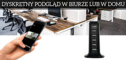 Mini Kamera Szpiegowska w ładowarka HUB 5x USB Wi-Fi ( Podgląd Online )