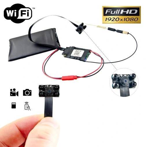 Dyskretna Mini Kamera Szpiegowska WIFI HD P2P 4IR S06NB