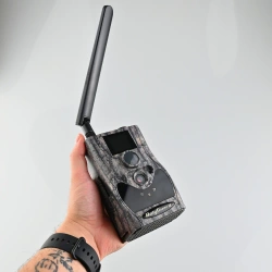 Zestaw Fotopułapka Kamera leśna HC-BG584 GSM 4g LTE 24MPX + Karta SD 32GB +8xAA + Karta SIM Starer Orange