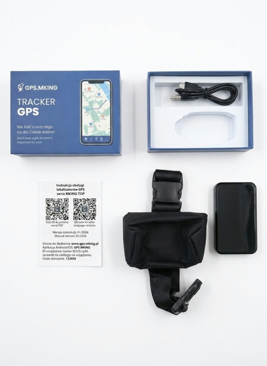 Lokalizator GPS G21 dla zwierząt i bydła — podsłuch, geofencing, 5000 mAh, bez abonamentu