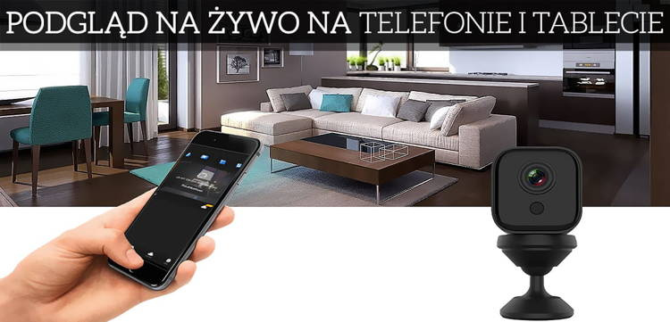 Mini kamera szpiegowska Wi-Fi A11 z Trybem Nocnym ( Zdalny Podgląd ) + karta 32GB