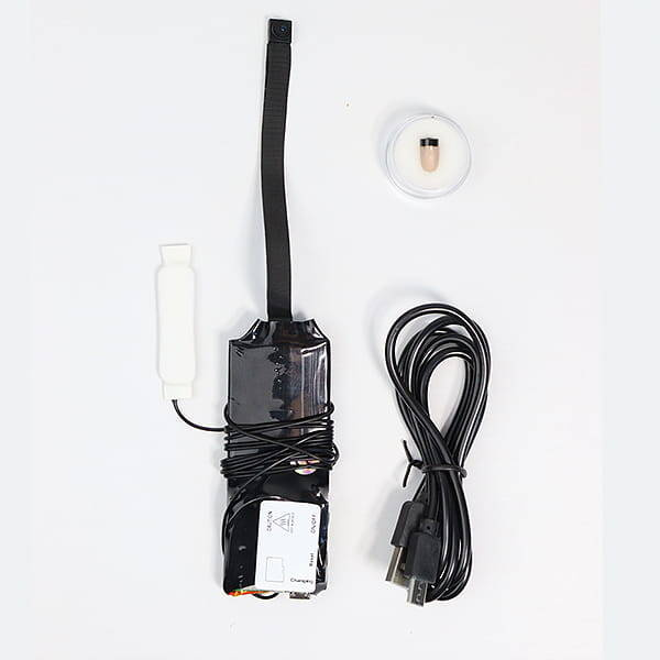 ZESTAW Mini kamera na egzamin do tekstu Wi-Fi QZ + mikro słuchawka (Podgląd Online) Idealny na sesję, do matury