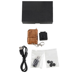 Zestaw na spotkanie mini kamera guzik S40 + dyktafon Q1 + karta pamięci 32GB