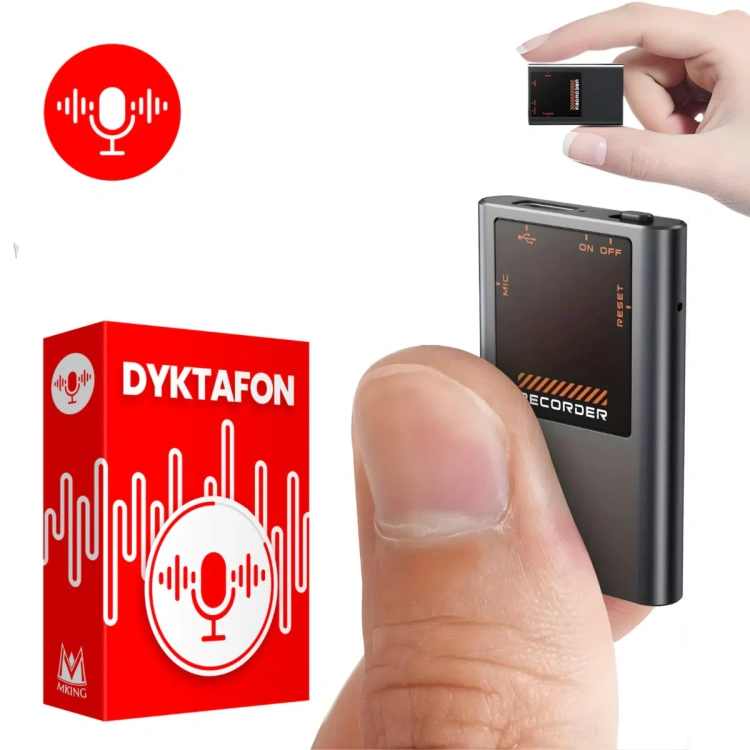 Mini dyktafon szpiegowski na magnes MK-M11 16 GB detekcja głosu