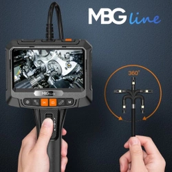 Kamera Inspekcyjna RUCHOMA GŁOWICA Kamery 2x FullHD Endoskop Warsztatowa