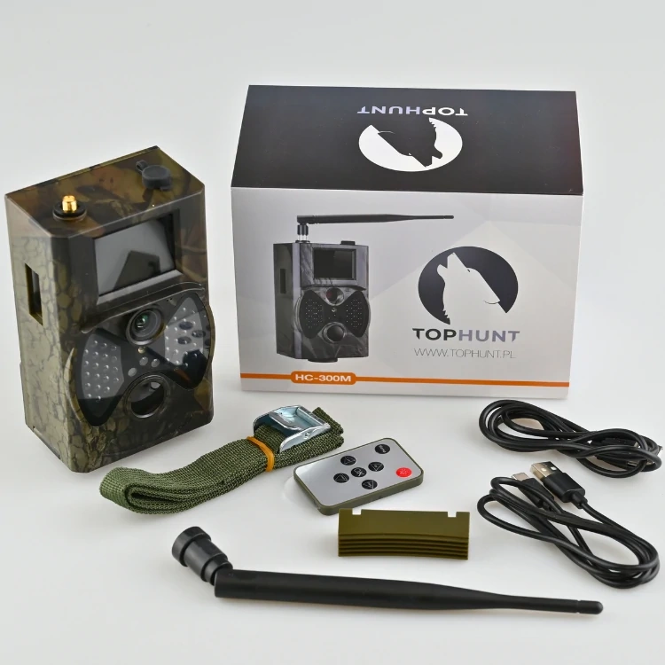 ZESTAW Fotopułapka HC-300M + Karta SD 32GB + Karta SIM Orange + 8x Baterie AA everActive