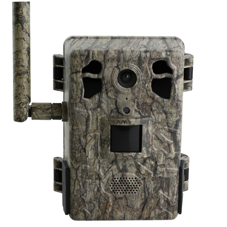 Zestaw fotopułapka gsm z podglądem na żywo TopHunt 4G LTE Tree Grain