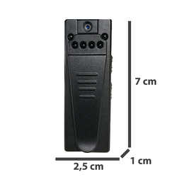 Mini Kamera ukryta A7 FULL HD IR detekcja ruchu 3h obrotowy obiektyw + 32GB