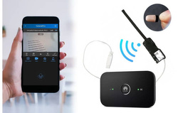 ZESTAW Mini kamera na egzamin do tekstu Wi-Fi QZ + mikro słuchawka (Podgląd Online) Idealny na sesję, do matury