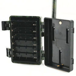 Zestaw Fotopułapka gsm Kamera Dla pszczelarza TOPHUNT H6 Dark Green Panel Solarny 6xAkumulator 18650 Karta SD 32 GB Karta SIM Orange