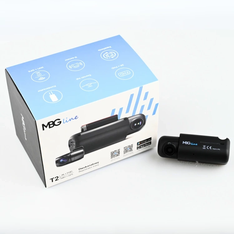 Kamera samochodowa 2K Przód Tył MBG Line T2