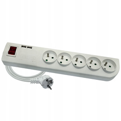 PODSŁUCH GSM LISTWA ZASILAJĄCA 230V SIM 5XGN 2XUSB WYKRYWA DŹWIĘK