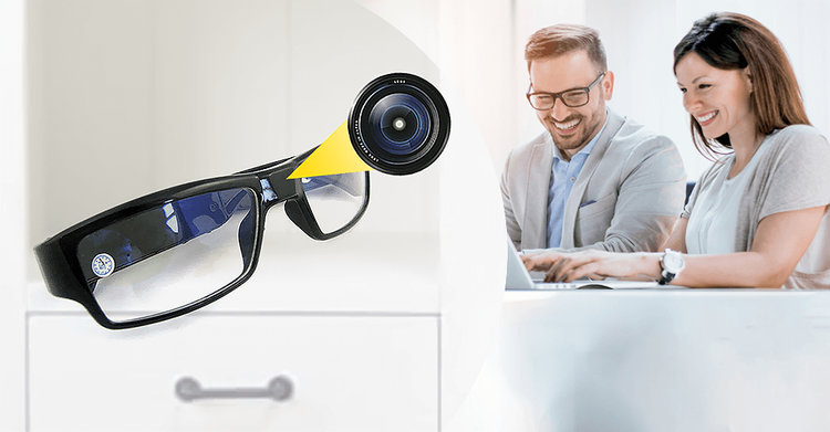 Okulary z ukrytą kamerą szpiegowskie G3000 FHD okulary na spotkanie