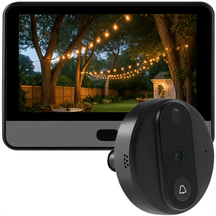 Wizjer elektroniczny judasz z czujnikiem ruchu JDS1 tryb nocny