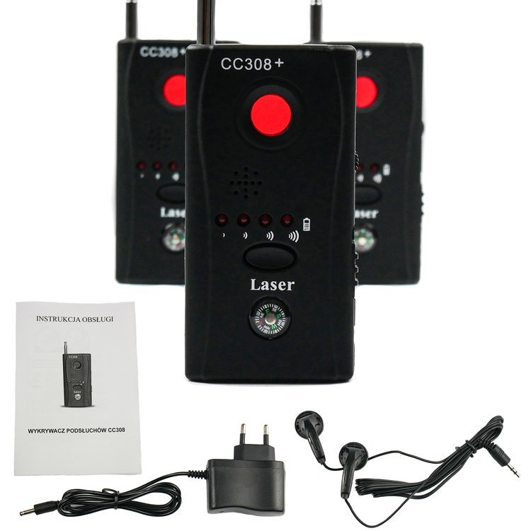  Wykrywacz podsłuchów i kamer CC-308+