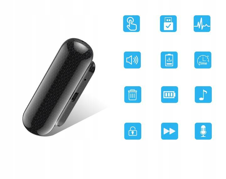Dyktafon Q77 podsłuch na magnes 32GB