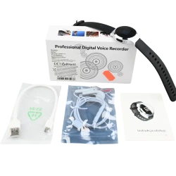 Mini Dyktafon Zegarek JNN S8 Detekcja 32GB
