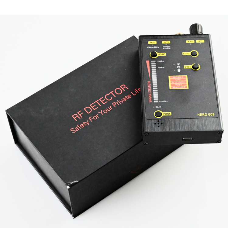 Zestaw wykrywacz HER0009 + dyktafon pendrive + kamera w długopisie