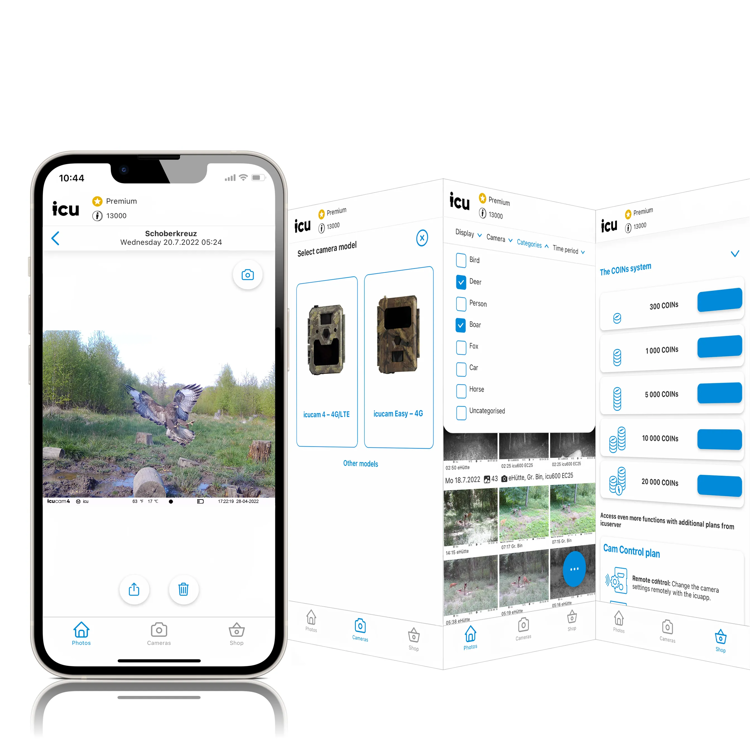 Fotopułapka ICUEASY 4G/LTE GSM 8Mpx 6 diod IR  30m doświetlenia
