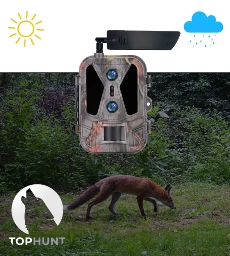 Kamera Leśna Fotopułapka 4K 4G LTE PODGLĄD na ŻYWO Aplikacja HC-950Pro AKU 