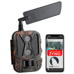 Kamera Leśna Fotopułapka 4K 4G LTE PODGLĄD na ŻYWO Aplikacja HC-950Pro AKU 