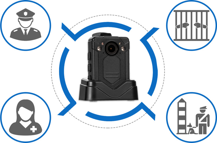Kamera nasobna z mikrofonem DMT9 H264 LCD 2"