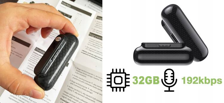 Dyktafon Q77 podsłuch na magnes 32GB