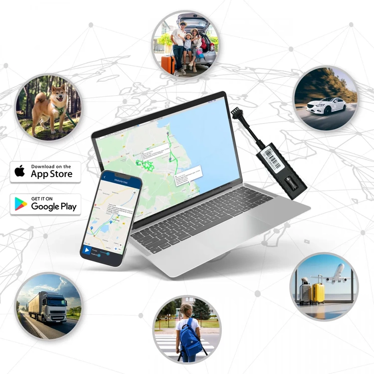 Lokalizator GPS odcięcie paliwa 8-90V MK23