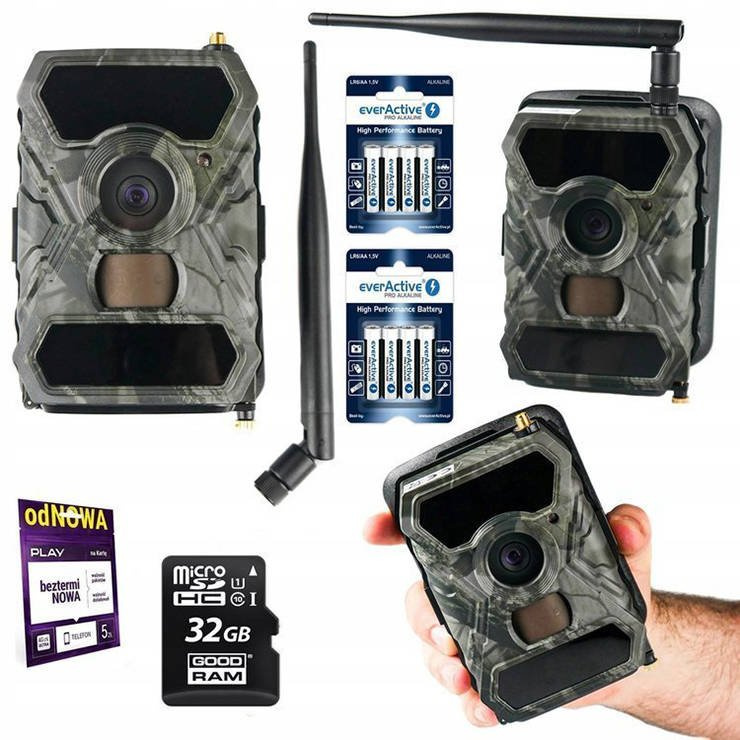 Fotopułapka Kamera Leśna 3.0CG MMS 12Mpx Zestaw